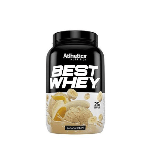 Imagem do produto Best Whey Protein Atlhetica Nutrition Sabor Banana Cream Com 900G