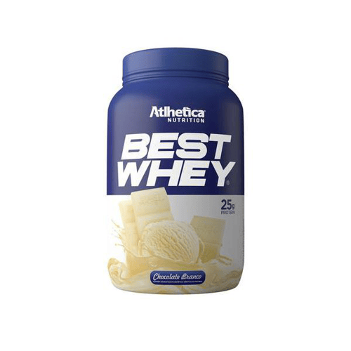 Imagem do produto Best Whey Protein Atlhetica Nutrition Sabor Chocolate Branco Com 900G