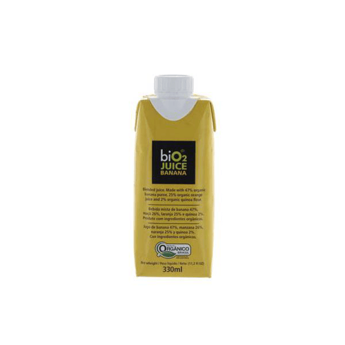 Imagem do produto Bio2 Juice Bebida Mista Banana, Maa, Laranja E Quinoa 330Ml