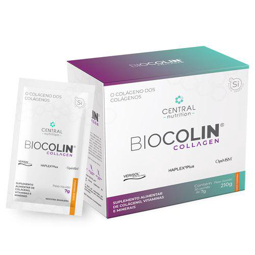 Imagem do produto Biocolin Collagen 7G , Tangerina 30 Sachês Central Nutrition