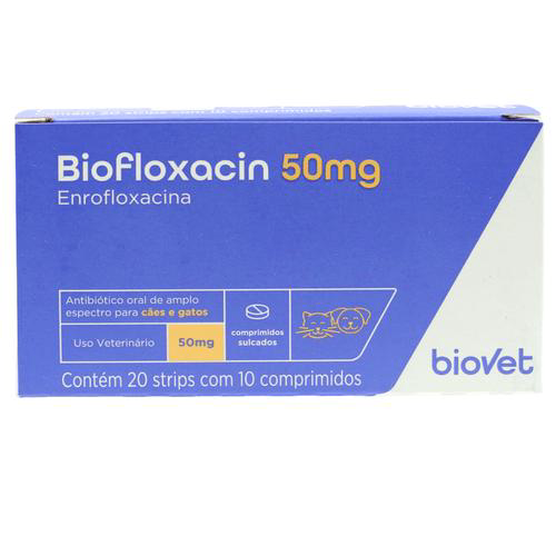 Imagem do produto Biofloxacin 50Mg Display C/ 200 Comprimidos Biovet
