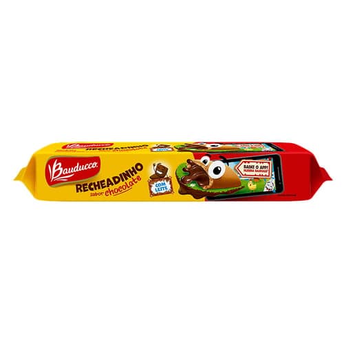 Biscoito Bauducco Recheadinho Chocolate Com 104G