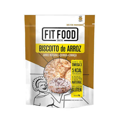 Imagem do produto Biscoito De Arroz Fit Food Arroz, Quinoa E Linhaça Com 90G 90G