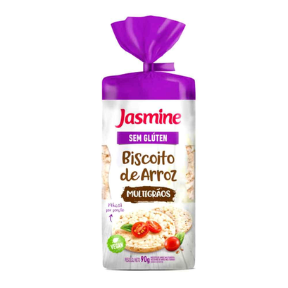 Imagem do produto Biscoito De Arroz Sem Glúten Multigrãos Jasmine 90G
