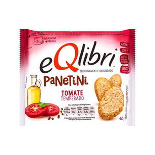 Imagem do produto Biscoito Eqlibri Panetini Sabor Tomate Temperado Com 40G