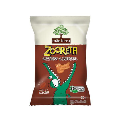 Imagem do produto Biscoito Integral E Orgnico Zooreta Mãe Terra Cacau 20G