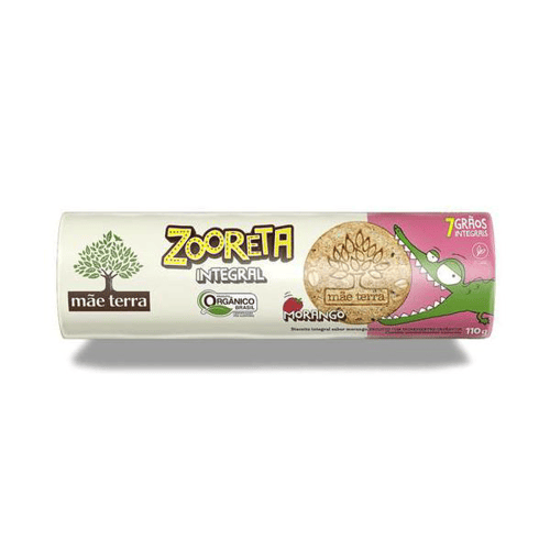 Imagem do produto Biscoito Orgnico Zooreta Morango 110G Mãe Terra