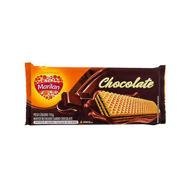 Imagem do produto Biscoito Wafer Marilan Sabor Chocolate Com 115G