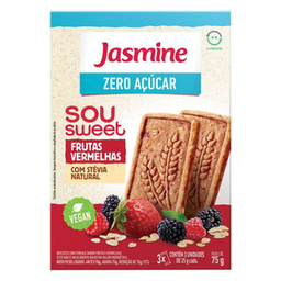 Imagem do produto Biscoito Zero Açúcar Sou Sweet Frutas Vermelhas 75G Jasmine