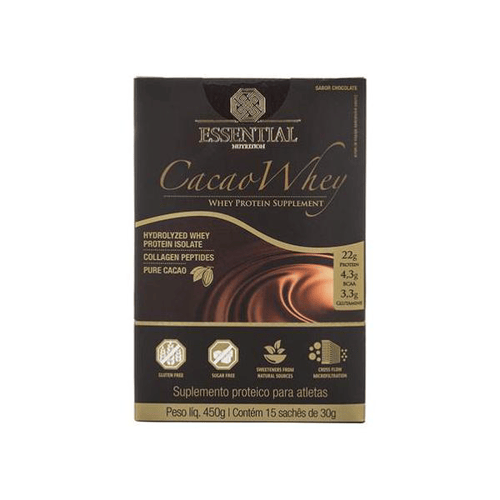 Imagem do produto Cacao Whey Chocolate 15 X 30G Essential Nutrition