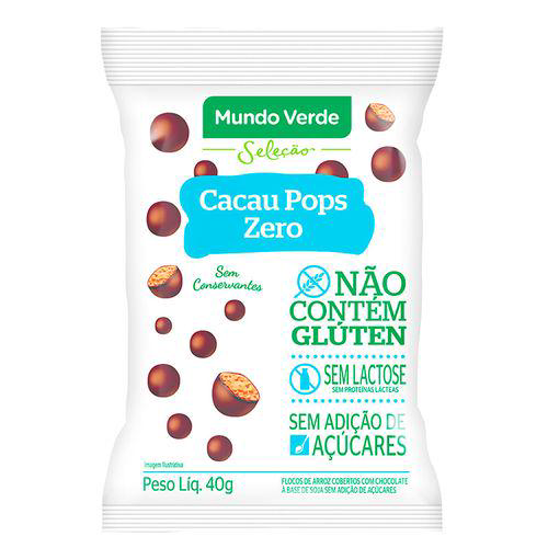 Imagem do produto Cacau Pops Mundo Verde Seleção Zero 40G
