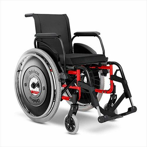 Imagem do produto Cadeira De Rodas Avd Alumínio Ortobras Vermelha Tam 40 Cm
