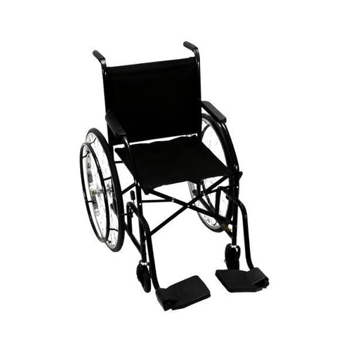 Imagem do produto Cadeira De Rodas Cds Dobrável Cadeira De Rodas Cds Modelo 101 Adulto Com Braços Fixos, Pedais Fixos, Dobrável, Freios Bilaterais, Pneus Maciços