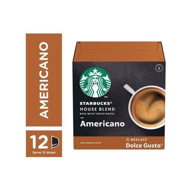 Imagem do produto Cafe Em Capsula Starbucks Dolce Gusto House Blend Americano 12 Capsulas