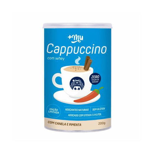 Café +Mu Cappuccino Com Canela E Pimenta Whey 200G