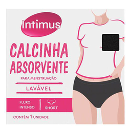 Imagem do produto Calcinha Absorvente Menstrual Intimus Short Lavável Fluxo Intenso G 1 Unidade 1 Unidade