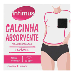 Imagem do produto Calcinha Absorvente Menstrual Intimus Short Lavável Fluxo Intenso P 1 Unidade 1 Unidade