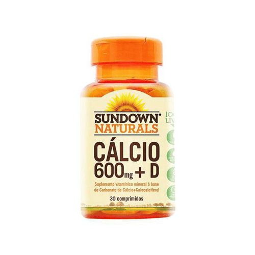Cálcio 600Mg + D3 30 Comprimidos Sundown Naturals
