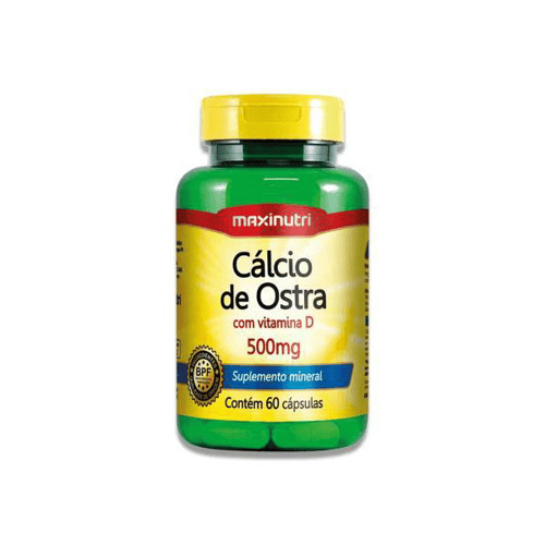 Imagem do produto Cálcio De Ostra 500Mg Maxinutri 60 Cápsulas