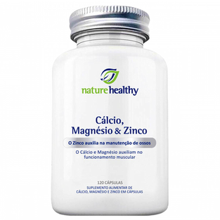 Imagem do produto Cálcio, Magnésio & Zinco Nature Healthy Com 120 Cápsulas