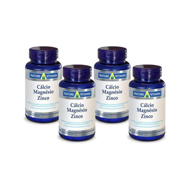 Imagem do produto Cálcio Magnesio Zinco 90 Cáps 4X Nature Vitamin
