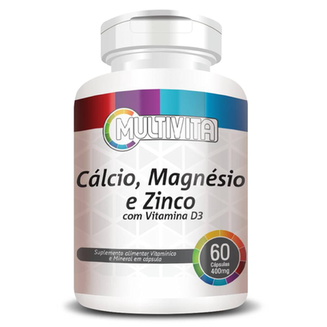 Imagem do produto Cálcio, Magnésio, Zinco E Vit D3 60 Cápsulas Multivita