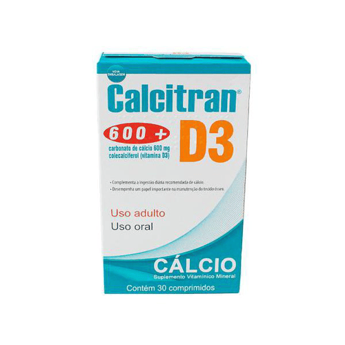 Calcitran - 600 E D3 C 30 Comprimidos