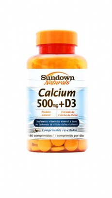 Imagem do produto Calcium - 500Mg E Vitamina D Com 180 Tabletes Sundown Vitamina