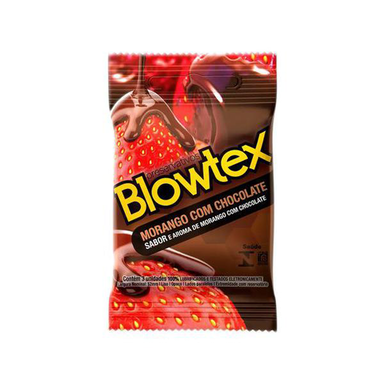 Imagem do produto Camisinha Blowtex Morango Com Chocolate 3 Unidades