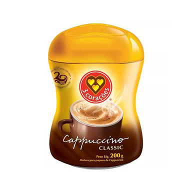 Imagem do produto Cappuccino 3 Corações Classic Pote Com 200G