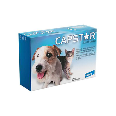 Imagem do produto Capstar 11,4Mg Para Cães E Gatos De 1,0 A 11,4Kg Com 6 Comprimidos