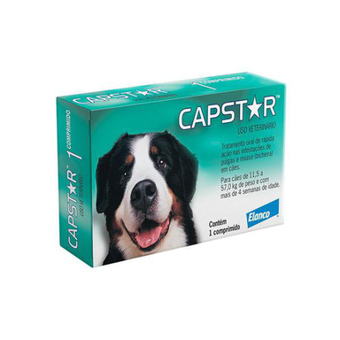 Imagem do produto Capstar 57Mg Para Cães De 11,5 A 57Kg Com 1 Comprimido