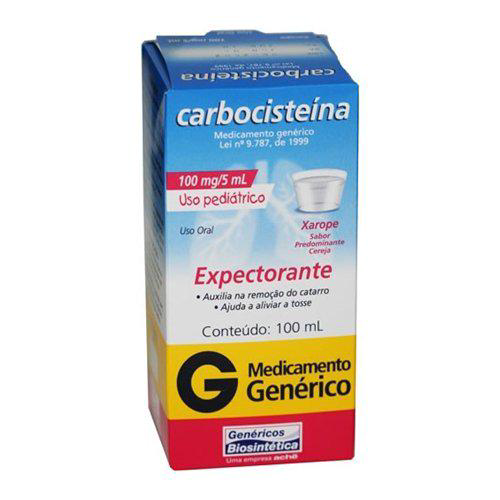 Carbocisteína - Pediátrico 100Ml Aché Genérico