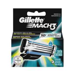 Imagem do produto Carga Gillette Mach3 Barcelona Com 2 Unidades