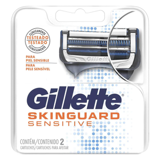 Imagem do produto Carga Para Aparelho De Barbear Gillette Skinguard Sensitive 2 Unidades