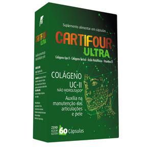 Imagem do produto Cartifour Ultra Colágeno Tipo 2 Não Hidrolisado 60 Cápsulas