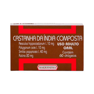 Imagem do produto Castanha - Da Índia Composta Makrofarma 60 Drágeas