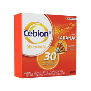 Imagem do produto Cebion - Efervescente Sabor Laranja 1G C 30 Comprimidos