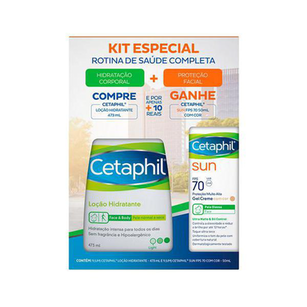 Imagem do produto Cetaphil Locao Hidratante 473Ml + Cetaphil Sun Fps70 Com Cor 50Ml