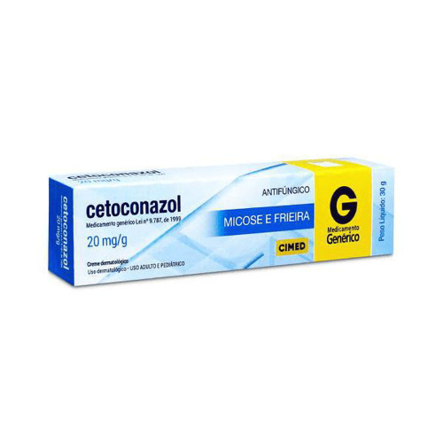 Cetoconazol - 20 Mg/G Creme Dermatológica Bisnaga 30 G 1Farma Genérico