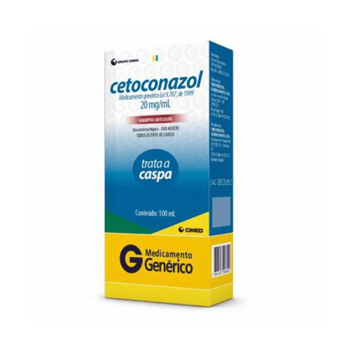 Cetoconazol - Shampoo Com 100 Ml Cimed Genérico