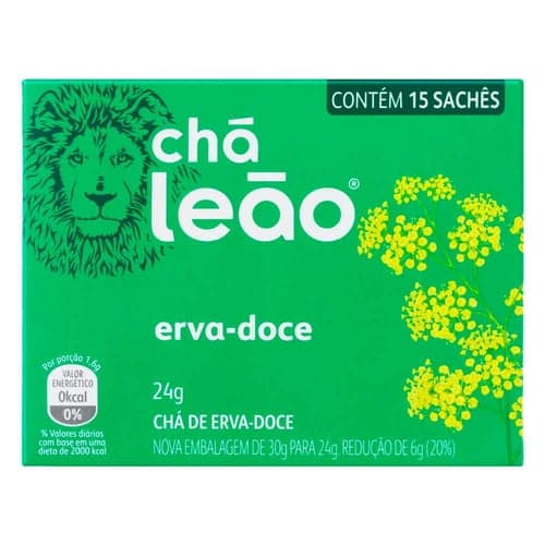 Imagem do produto Chá Leão Fuze Erva Doce Com 15 Sachês