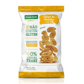 Imagem do produto Chips De Banana Com Sal Mundo Verde Seleção 40G