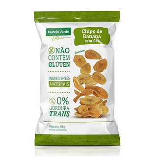 Imagem do produto Chips De Banana Sem Sal Mundo Verde Seleção 40G