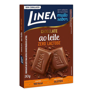 Imagem do produto Chocolate Ao Leite Linea Zero Lactose Com 30G