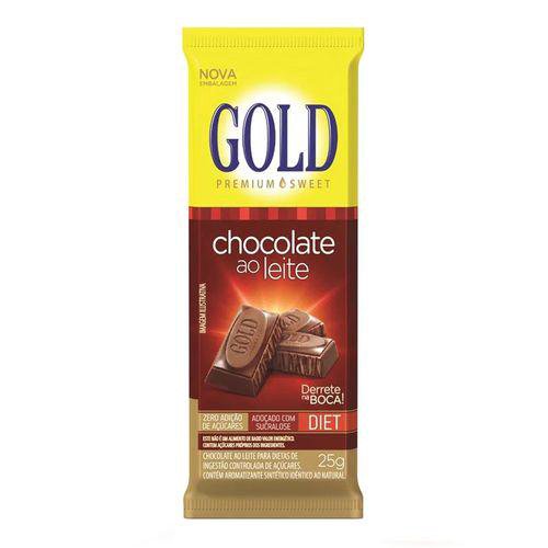 Imagem do produto Chocolate Gold Diet Ao Leite 25G