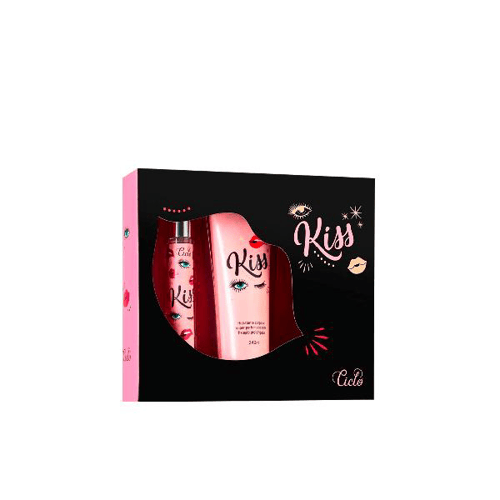 Imagem do produto Perfume Ciclo Cosméticos Kit Feminino Kiss Deo Colônia 30Ml + Hidratante Corporal 240Ml