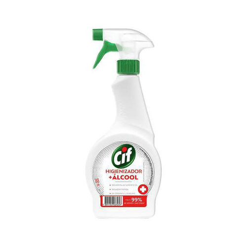 Imagem do produto Cif Higienizador + Álcool Limpador Multiuso 500Ml