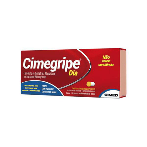 Imagem do produto Cimegripe Dia Com 12 Comprimidos