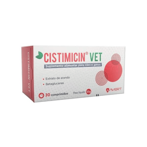 Imagem do produto Cistimicin Vet Suplemento Alimentar Para Cães E Gatos Com 30 Comprimidos